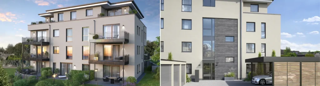 Neubau zweier Mehrfamilienhäuser in Wuppertal